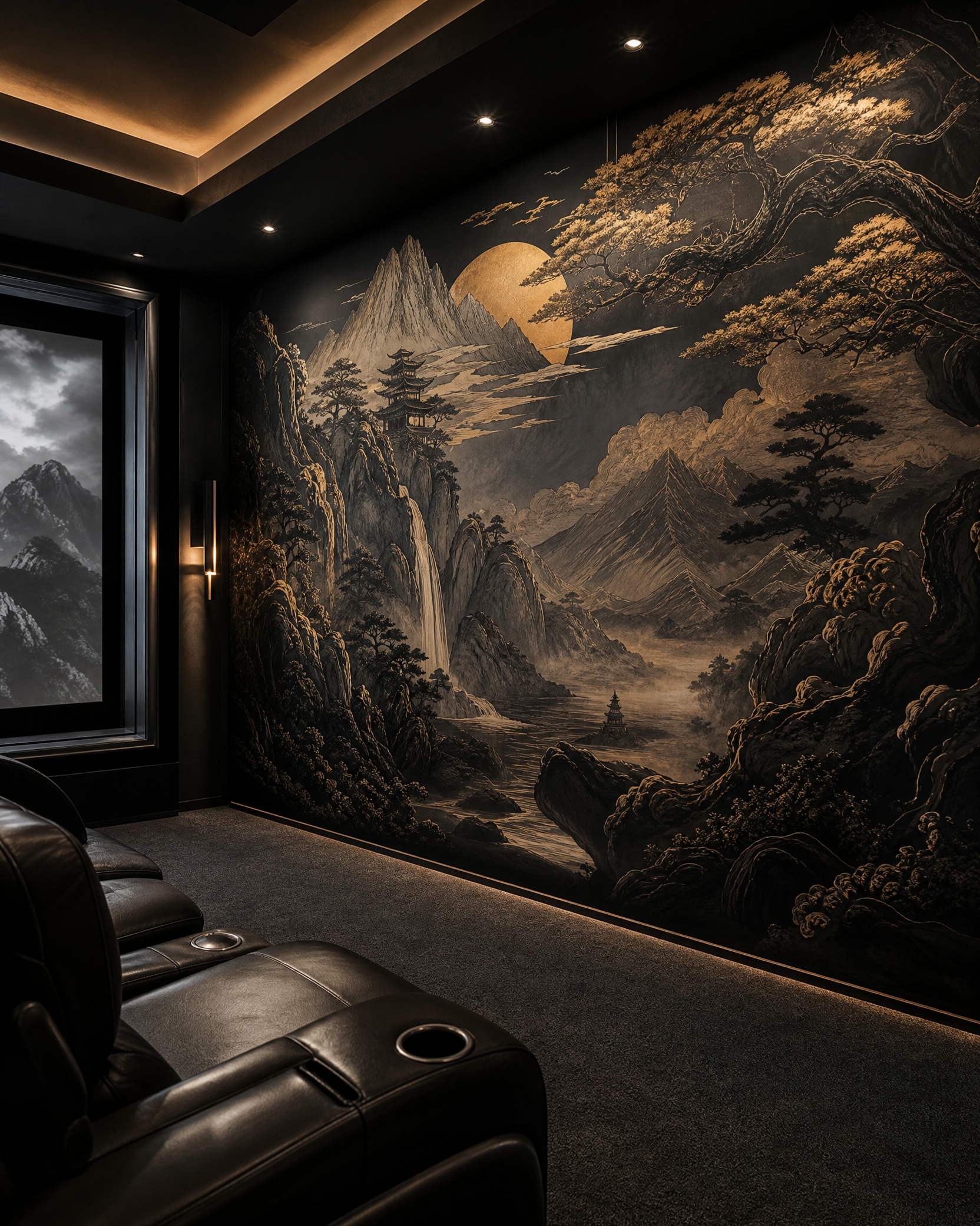 Luxury wallpaper installation